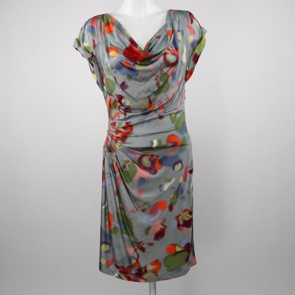 Catherine Malandrino Geometric Women Dress
Size:M Gray Purple